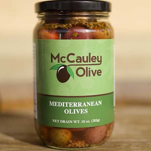 Cured olives detail